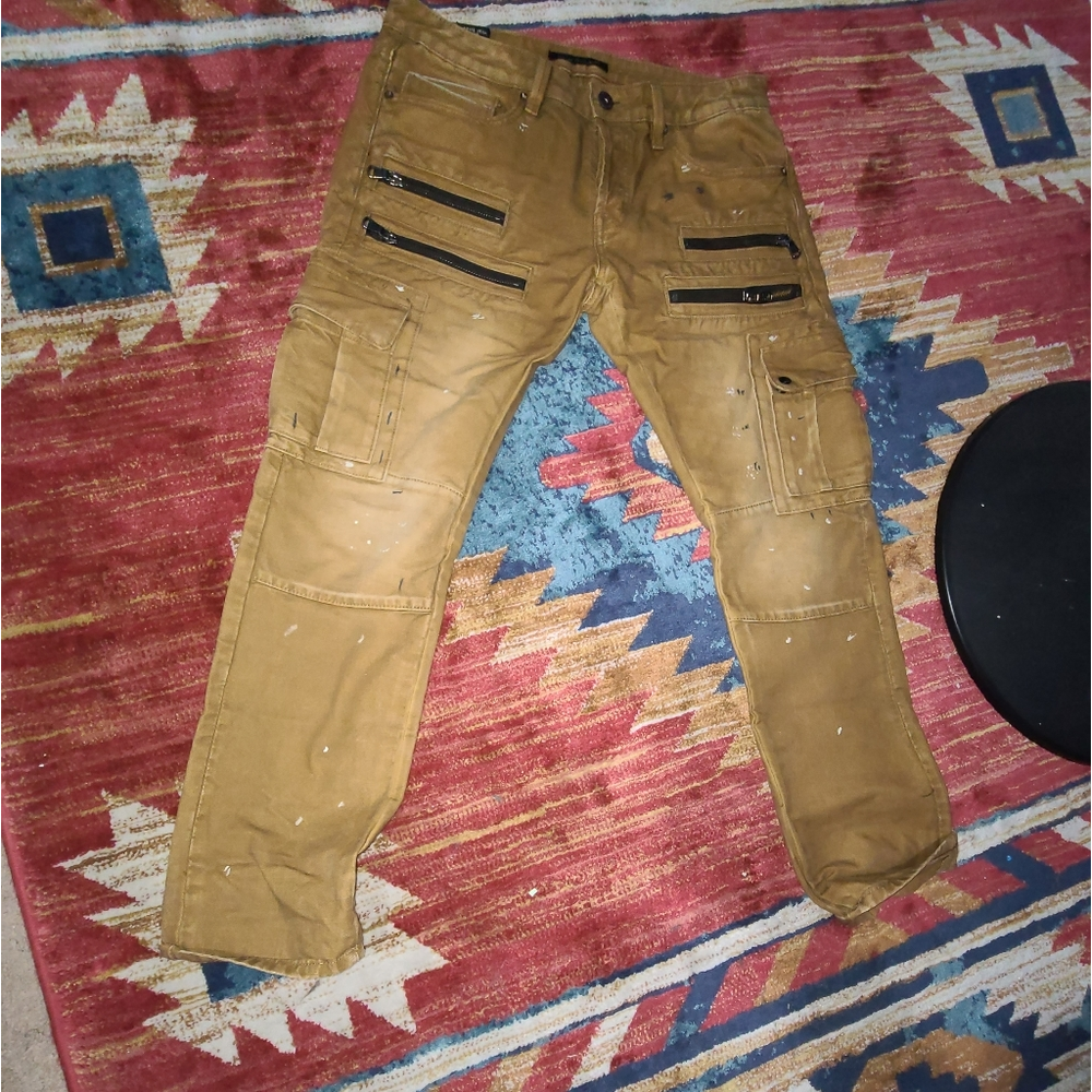 Cult of individuality greaser straight cargo jeans